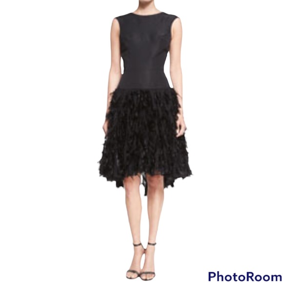 Moschino Dresses & Skirts - Moschino Women Black Sleeveless Chiffon Beaded With Ruffled Tiers Cocktail Dress